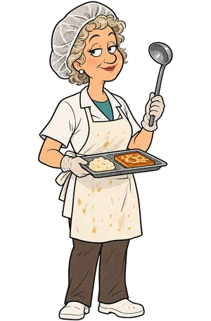 Loretta, the lunch lady